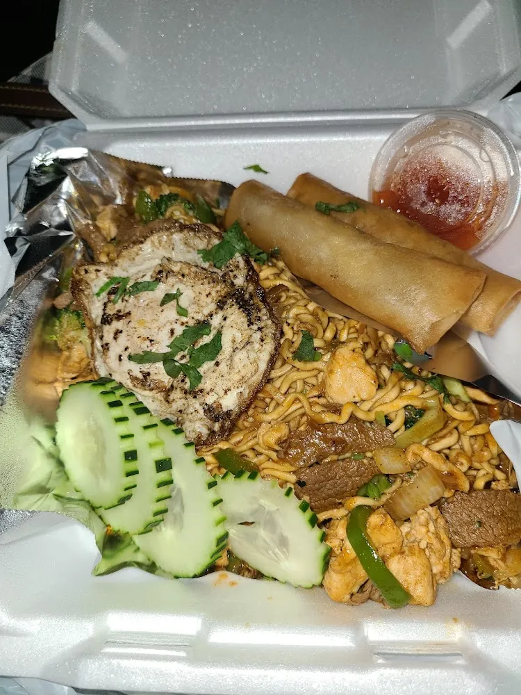 Chicken and Beef Spicy Noodles