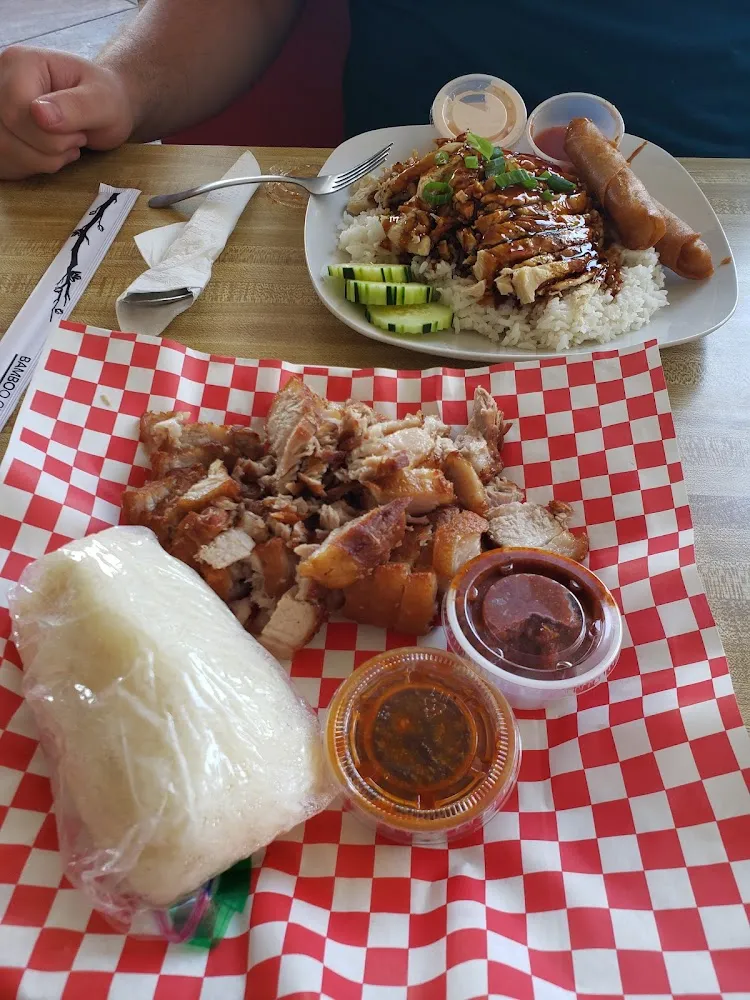 Fried Pork Belly & Teriyaki Chicken